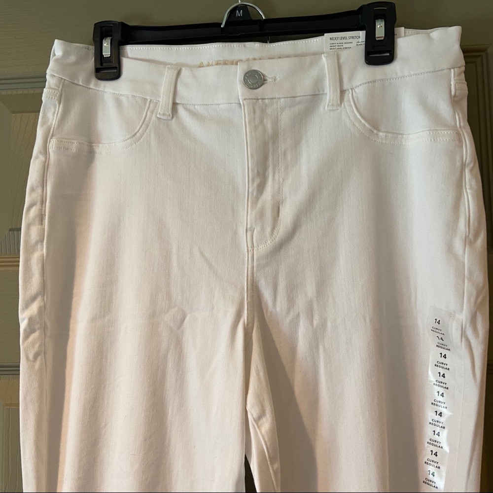 American Eagle High Waist Skinny Jeggings White